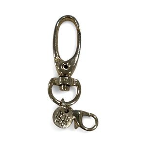 Lobster Claw Clasp Silver Keychain/ Photo ID Clip